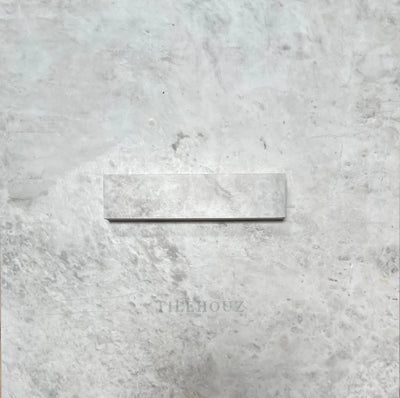 Bianco Gris Dolomite 2X8 Leathered Tile Marble