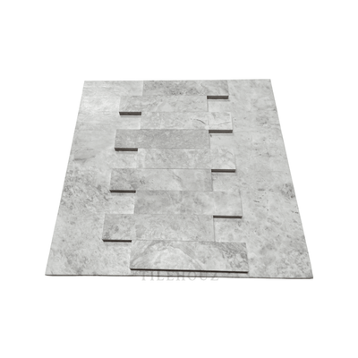 Bianco Grigio Dolomite 2X8 Leathered Tile