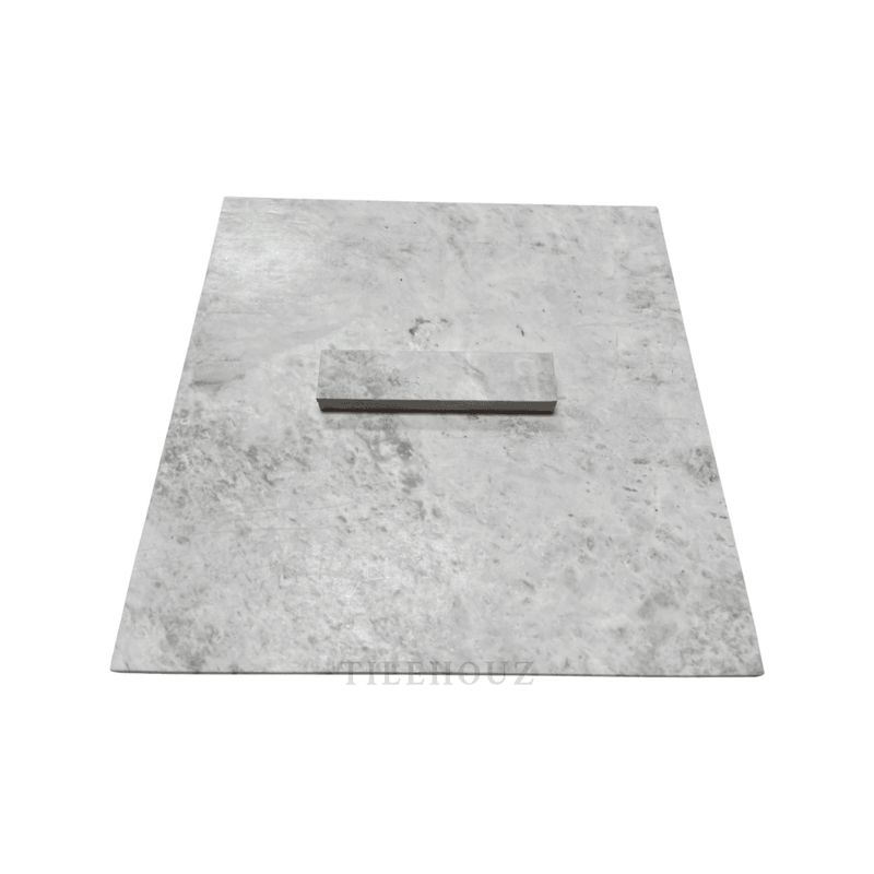 Bianco Grigio Dolomite 2X8 Leathered Tile