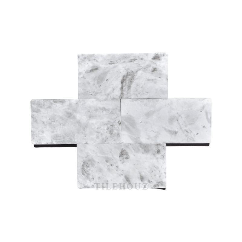 Bianco Grigio Dolomite 3X6 Leathered Tile