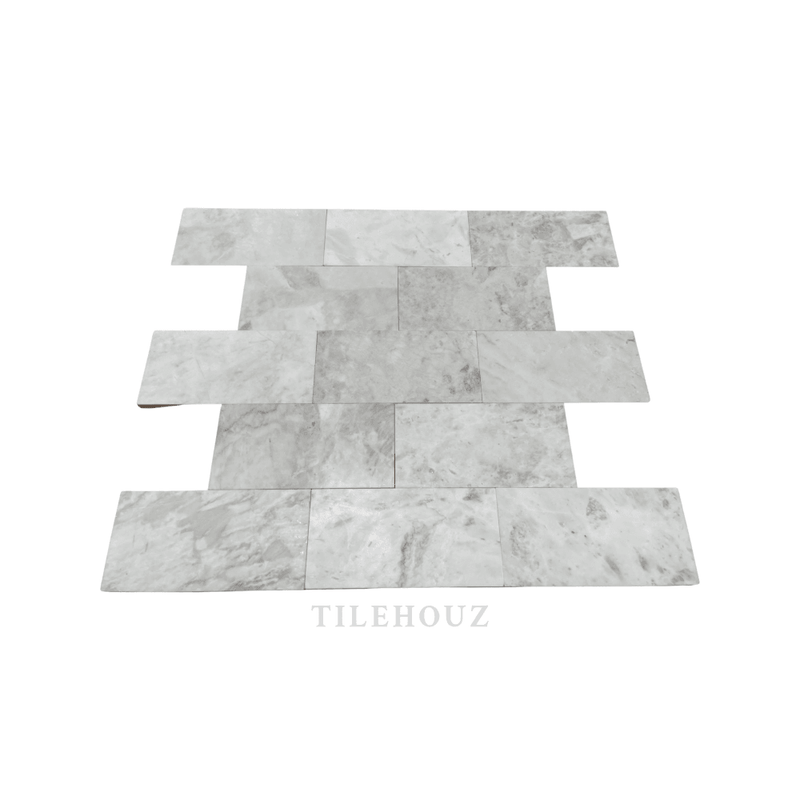 Bianco Grigio Dolomite 3X6 Leathered Tile