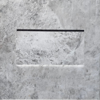 Bianco Gris Dolomite 3X6 Leathered Tile Marble