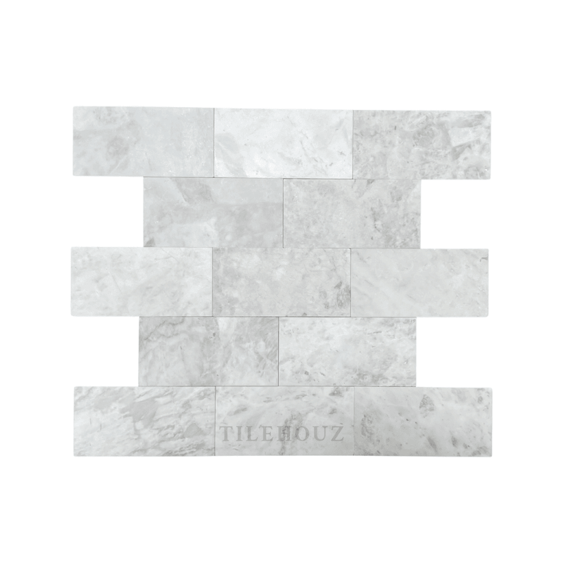 Bianco Grigio Dolomite 3X6 Leathered Tile