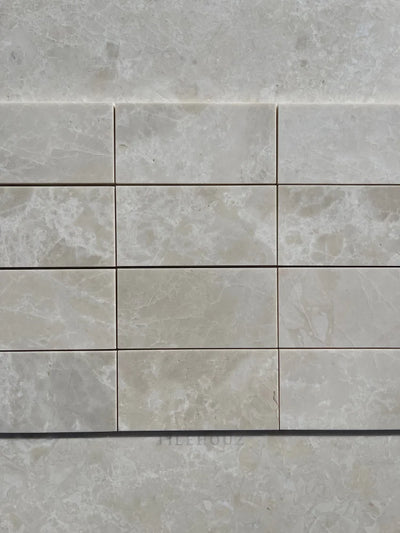 Botticino Beige Marble 3X6 Subway Tile Polished&Honed