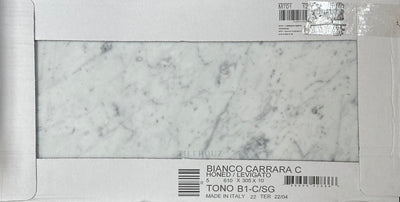 Carrara White Marble 12X24 Tile Polished&Honed