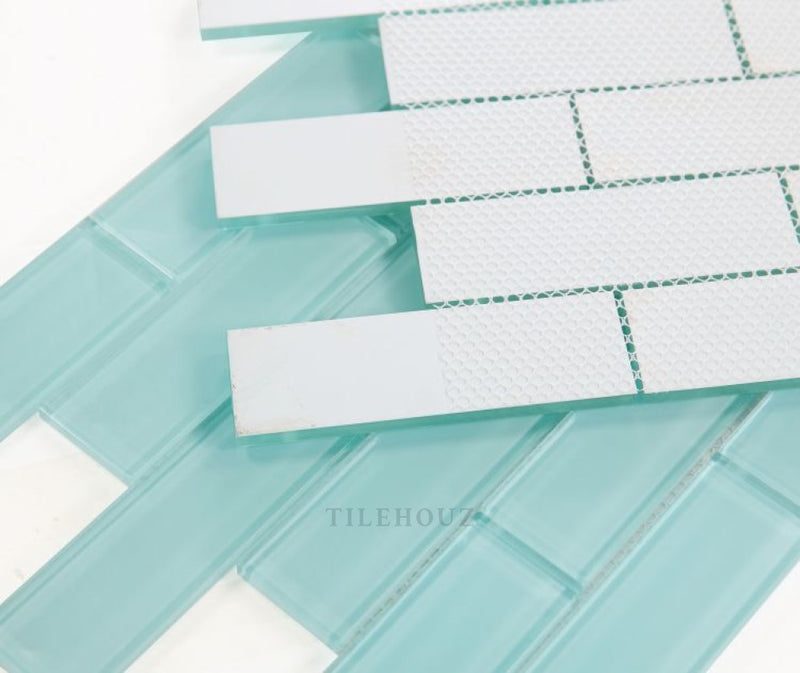 Casale Mint 11.75 X Glass Mosaic Tile