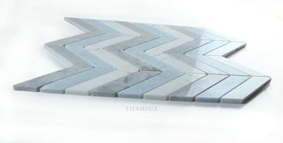 Chevron Livid 10.75 X 12.25 Marble