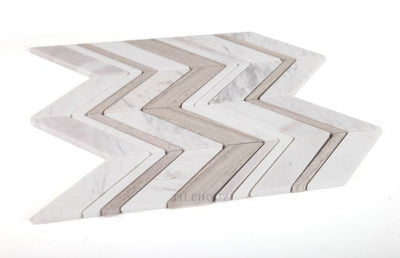 Chevron Ravenna Loft 11.75 X 12.25 Marble