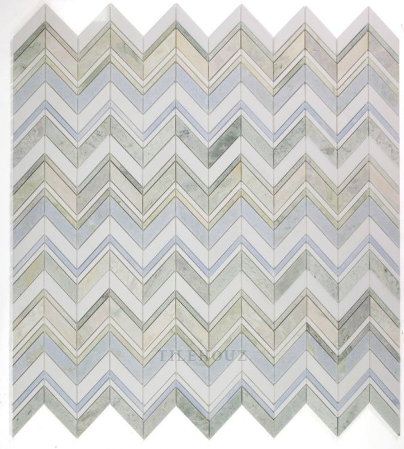 Chevron Spring 11.75 X 12.25 Marble