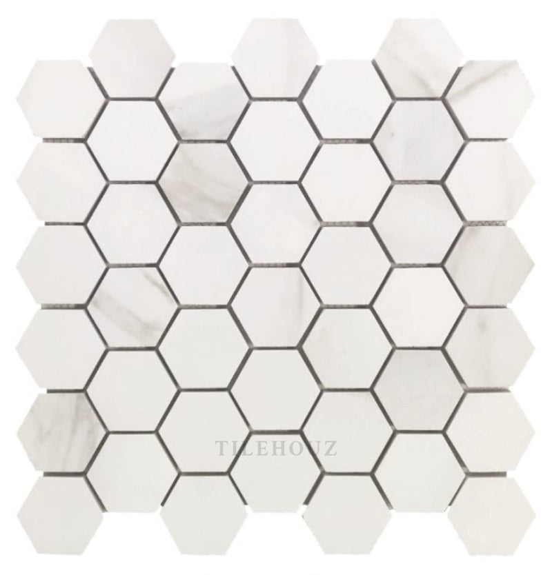 Classici Calacatta Gold Matte Hexagon 12 X Porcelain Tiles