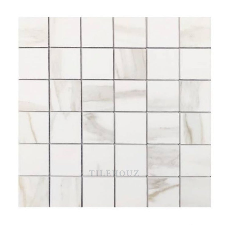 Classici Calacatta Gold Matte Mosaic 12 X Porcelain Tiles