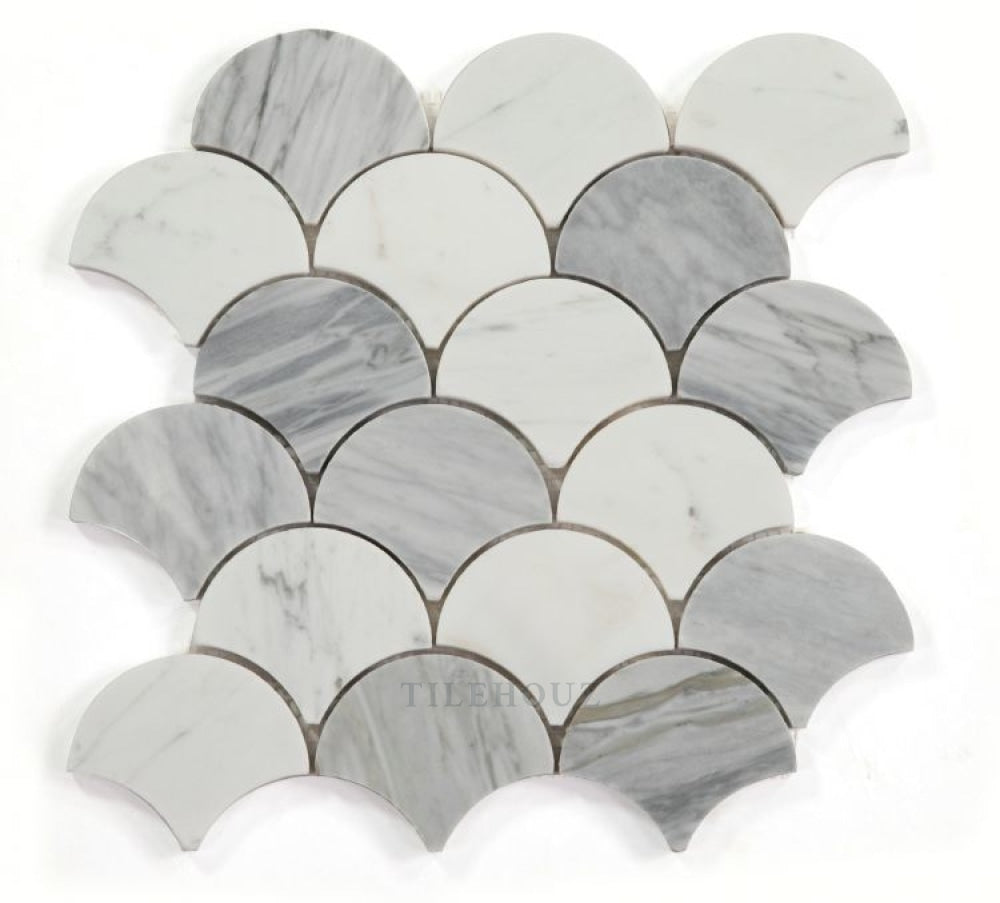 Dragon Scale Calacatta Grey 9.5 x 9.75 – Tilehouz