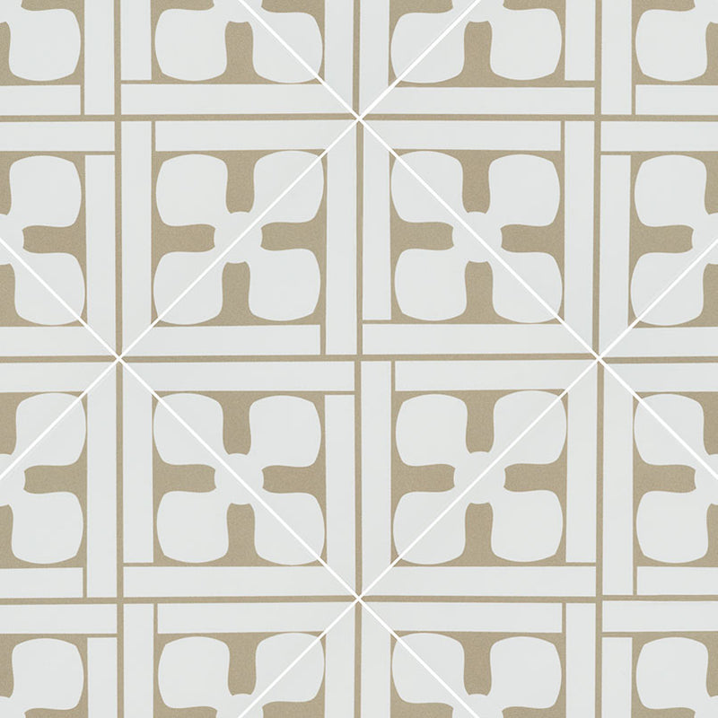 Zaria Elora 8x8 Encaustic-Look Porcelain Tile