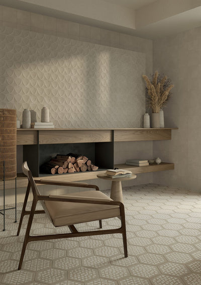 TERRACRETA ARGILLA HEXAGON PORCELAIN TILE 8.5X10