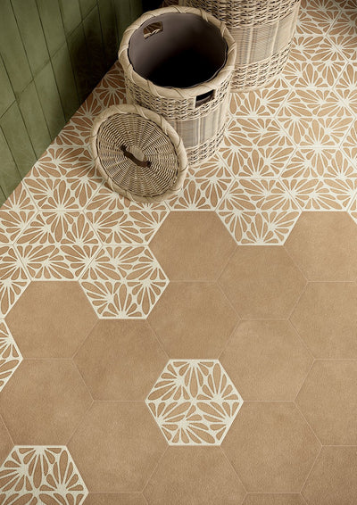 TERRACRETA MARNA HEXAGON PORCELAIN TILE 8.5X10