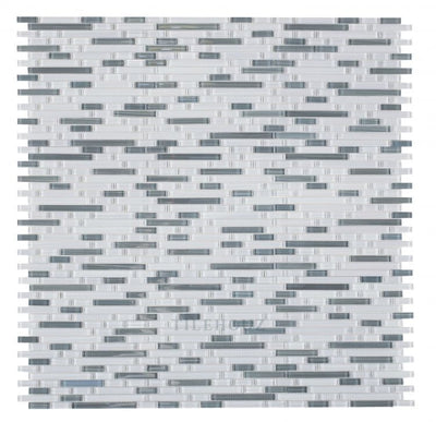 Grey Label 11.75 X 12 Glass Mosaic Tile