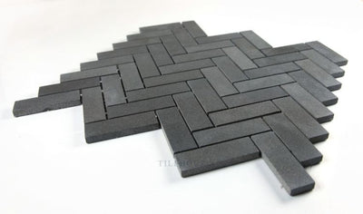 Herringbone Basalt 11 X 12.5 Marble