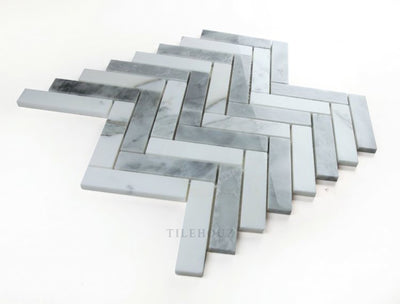 Herringbone City Grey 11.25 X Marble