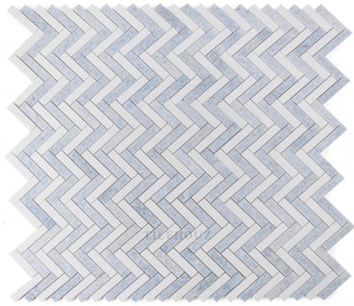 Herringbone Crystal Ocean 11.25 X Marble