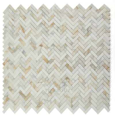 Herringbone Sunrise Honed 11 X 12.5 Marble