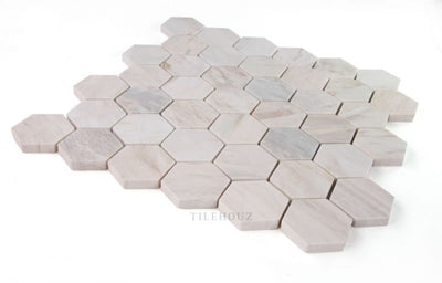 Hexagon 2 X Eurasian Marble Mosaic 11.75 12