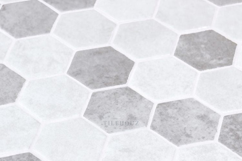 Hexagon Zelik Xl Helsinki 11.25 X Glass Mosaic Tile