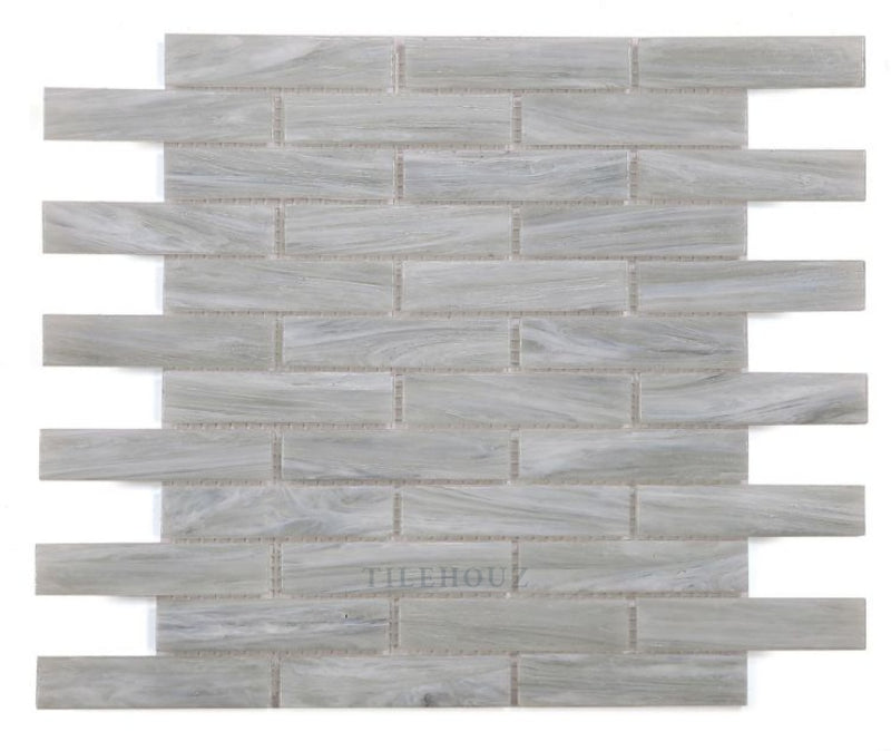 Hot Soft Grey 11.75 X Glass Mosaic Tile