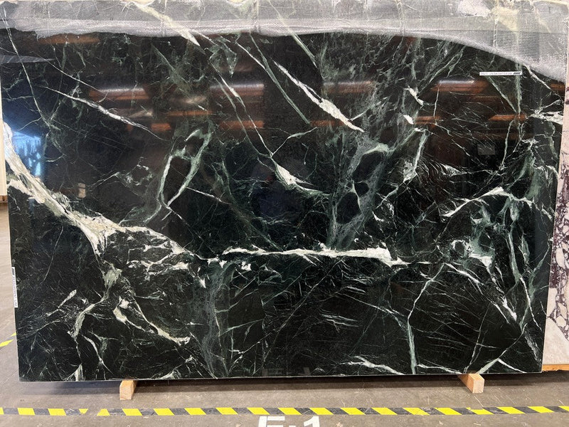 MARBLE VERIA GREEN POLISHED SLAB 3/4 116 x 70