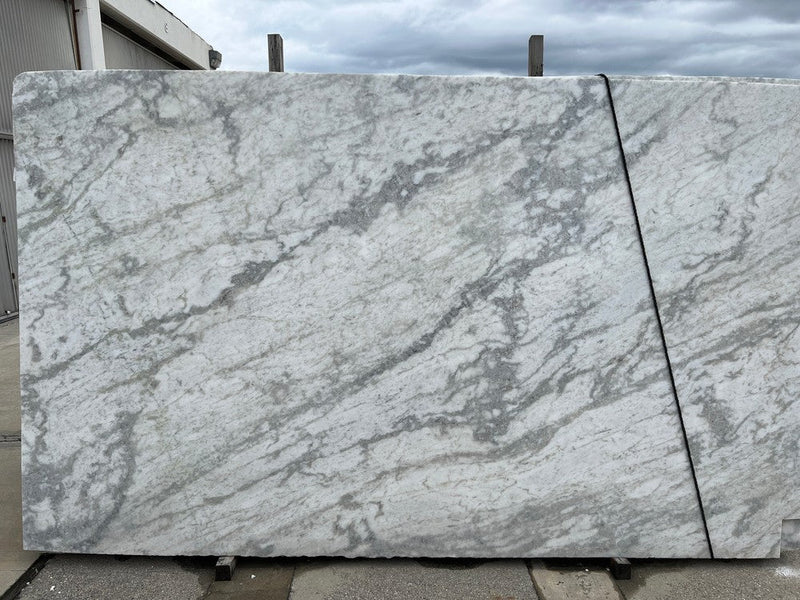 MARBLE SUMATI WHITE POLISHED SLAB 3/4 113 x 62