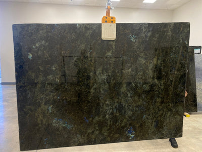 GRANITE APHRODITE / LEMURIAN BLUE EXTRA POLISHED SLAB  3/4  106 x 62