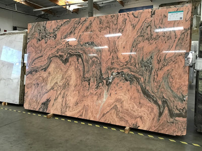 MARBLE ROSA DEL MONTE POLISHED SLAB 3/4 133 x 74