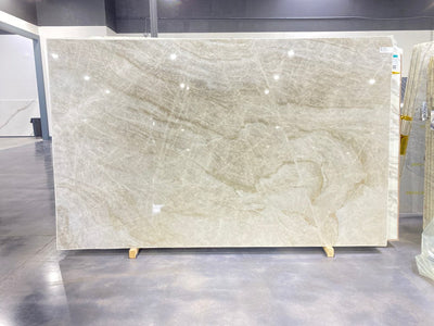 QUARZITE TAJ MAHAL SELECTED POLISHED SLAB 3/4 133 x 75