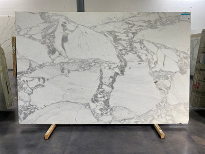 MARBLE CALACATTA CARRARA HONED SLAB 3/4 120 x 77