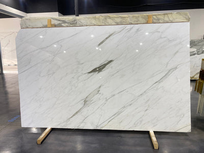 MARBLE CALACATTA CALDIA CLASSIC POLISHED SLAB 3/4 120 x 70