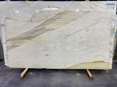 MARBLE CALACATA CREMO PREMIUM POLISHED SLAB 3/4 117 x 63