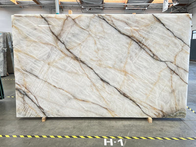 CRISTALLO VITRUM BOTH SIDES POLISHED SLAB + AVP 3/4 126 x 75