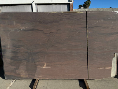 QUARTZITE DUETTO LEATHER FINISH LEATHER SLAB 3/4 111 x 65