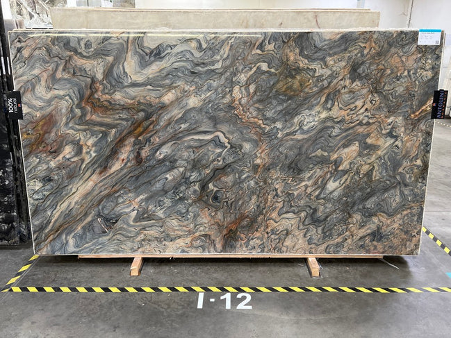 QUARZITE FUSION WOW BLUE POLISHED SLAB 3/4 117 x 65