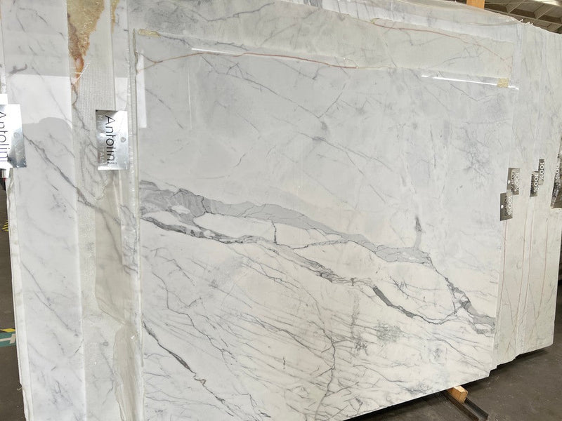 MARBLE STATUARIETTO SUPER EXTRA POLISHED SLAB 3/4 113 x 75