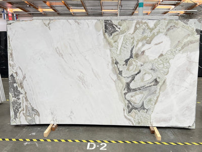 MARBLE DOVER WHITE LEATHER SLAB 3/4 112 x 71