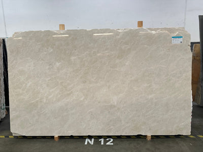 MARBLE CREMA MARFIL EXTRA POLISHED SLAB 3/4 108 x 60