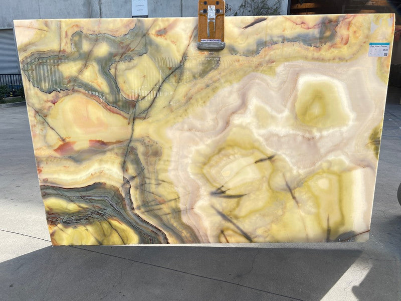 ONYX VERDE PERSIANO POLISHED SLAB + AVP 3/4 111 x 73