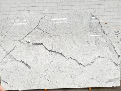 MARBLE STATUARIETTO CLASSIC POLISHED SLAB 3/4 129 x 79