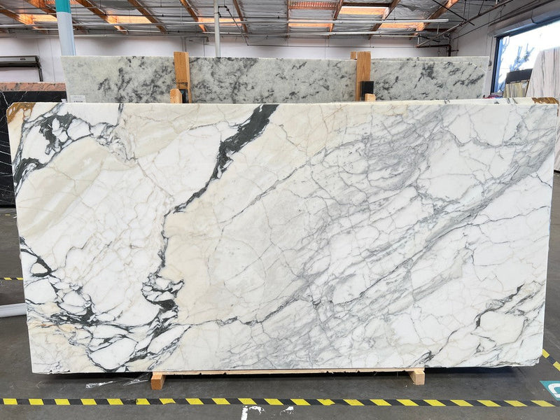 MARBLE CALACATTA PICASSO POLISHED SLAB 3/4 117 x 59