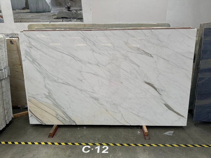 MARBLE CALACATTA CALDIA CLASSIC POLISHED SLAB 3/4 120 x 70