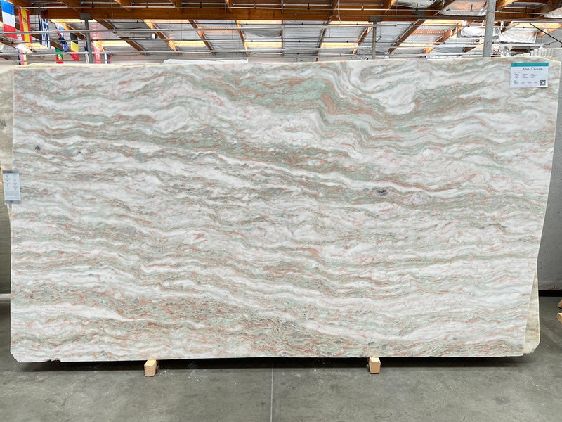 MARBLE ALBA CHIARA POLISHED SLAB 3/4 122 x 70