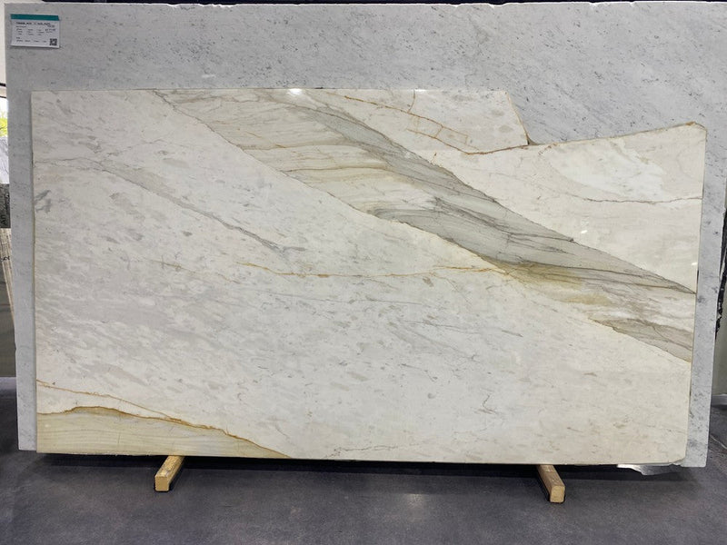 MARBLE CALACATA CREMO PREMIUM POLISHED SLAB 3/4 117 x 63