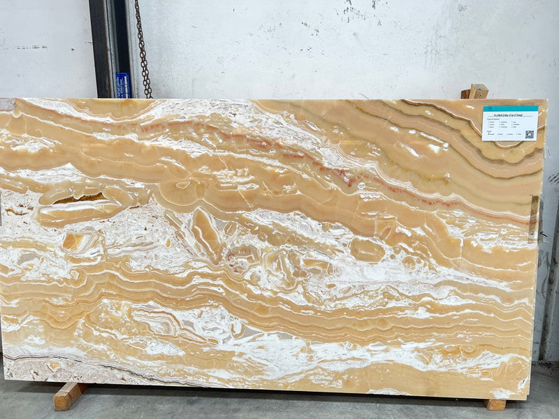 ONYX ALABASTRO EGIZIANO POLISHED SLAB 3/4 91 x 49