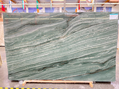 QUARTZITE VIVID GREEN POLISHED SLAB 3/4  123 x 76