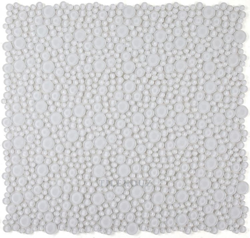 Lady Snow 10.75 X Glass Mosaic Tile